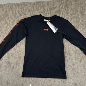 Off White Vlone Every Living Creative Dies Alone Long sleeve shirt